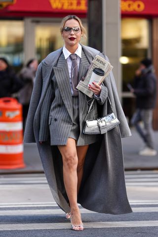 street style shirt and tie trend