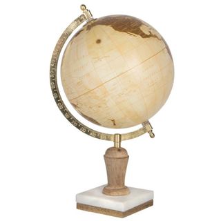 Rosalind Wheeler Wood Tabletop Globe