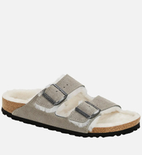 Birkenstock Women's Arizona Slim Fit Shearling Double Strap Sandals - Were £130 Now £91 (30% off) at Coggles
