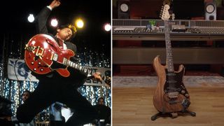 The Gibson ES-345 and Valley Arts Strat guitars used in Back To The Future's Johnny B. Goode scene