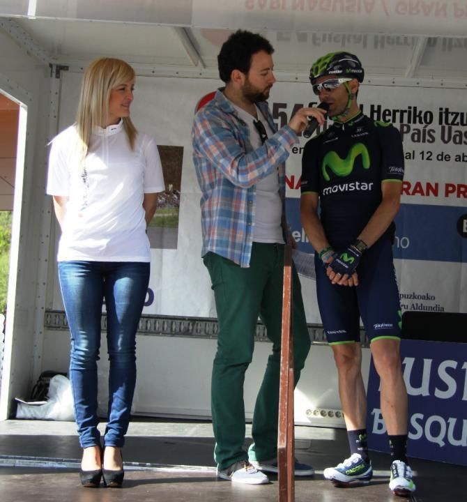 Alejandro Valverde before the start