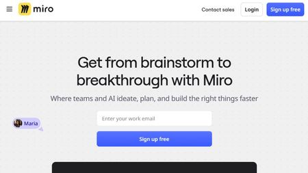 Miro website screenshot (November 2025).