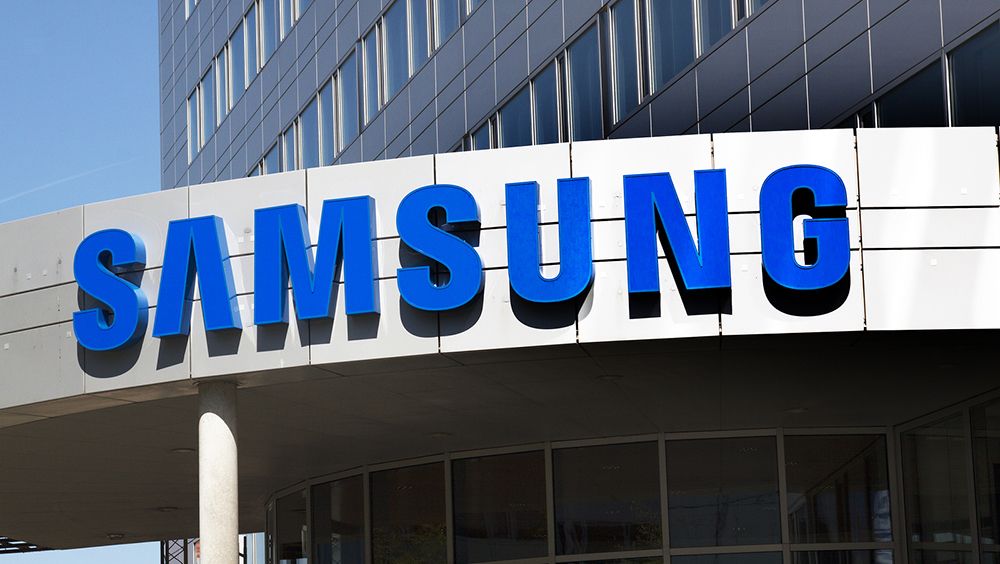 Samsung Sign on building entrance