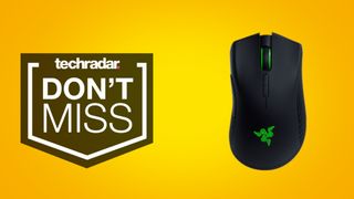 Razer Mamba on yellow background