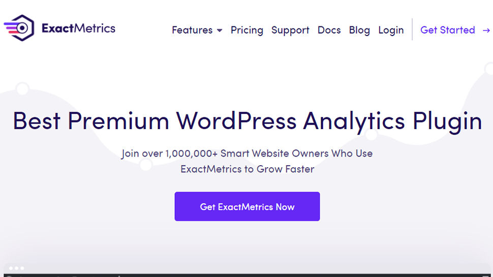 Website screenshot for ExactMetrics