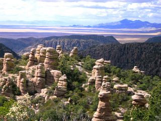 An example of a natural environment contributing to deadly conflict between two human cultures can be found in the Sky Islands of southeastern Arizona, in a place known in history as Apache Pass.