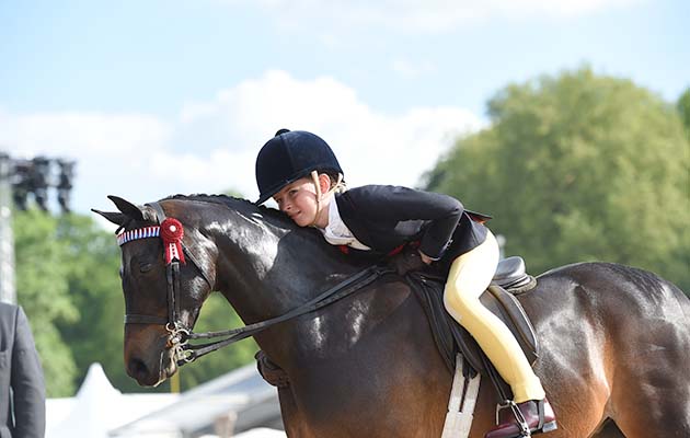 Mia Donaldson, 12, and Whiteleaze Aurora, show pony champions at Royal Windsor