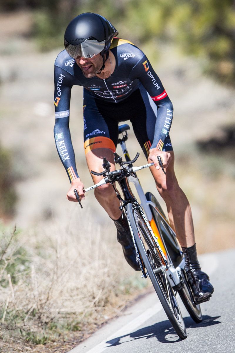 Phil Gaimon (Optum) on the climb