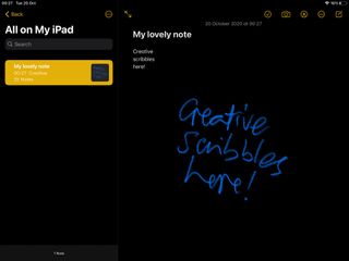 Handwriting on the iPad: Edit and search