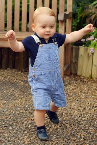 This photo dated Wednesday July 2, 2014, was taken to mark the first birthday of Prince George and shows the Prince during a visit to the Sensational Butterflies exhibition at the Natural History Museum on July 02, 2014 in London, England