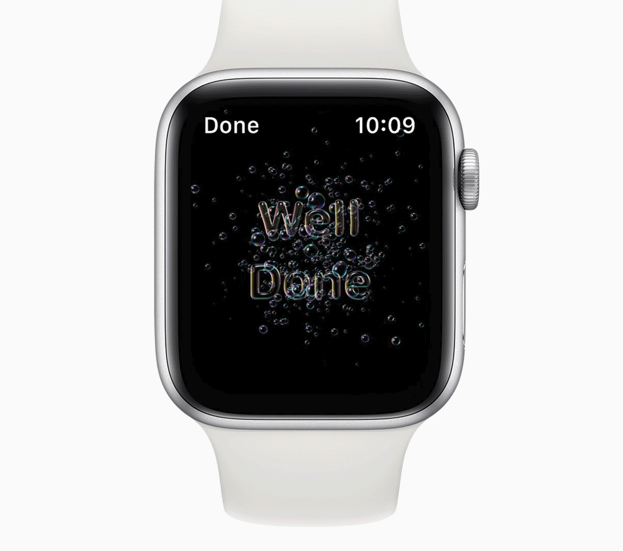 Apple Watch handwashing app.