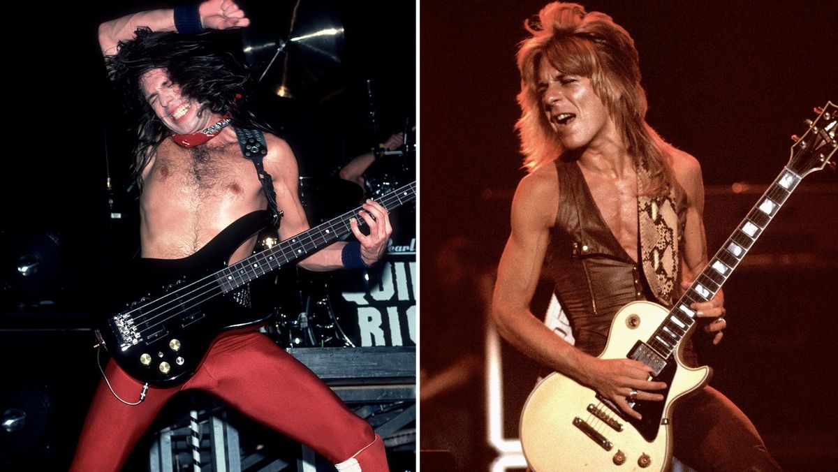 Rudy Sarzo (left) and Randy Rhoads