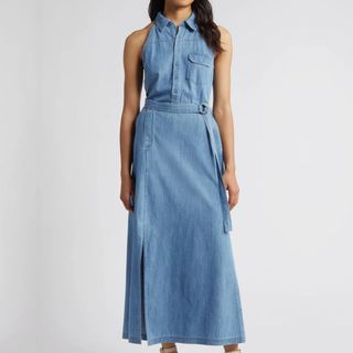 Denim midi dress from Nordstrom 