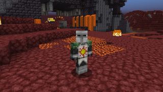 A Minecraft skin of Solaire of Astora in his helmet and sun-emblazoned armor
