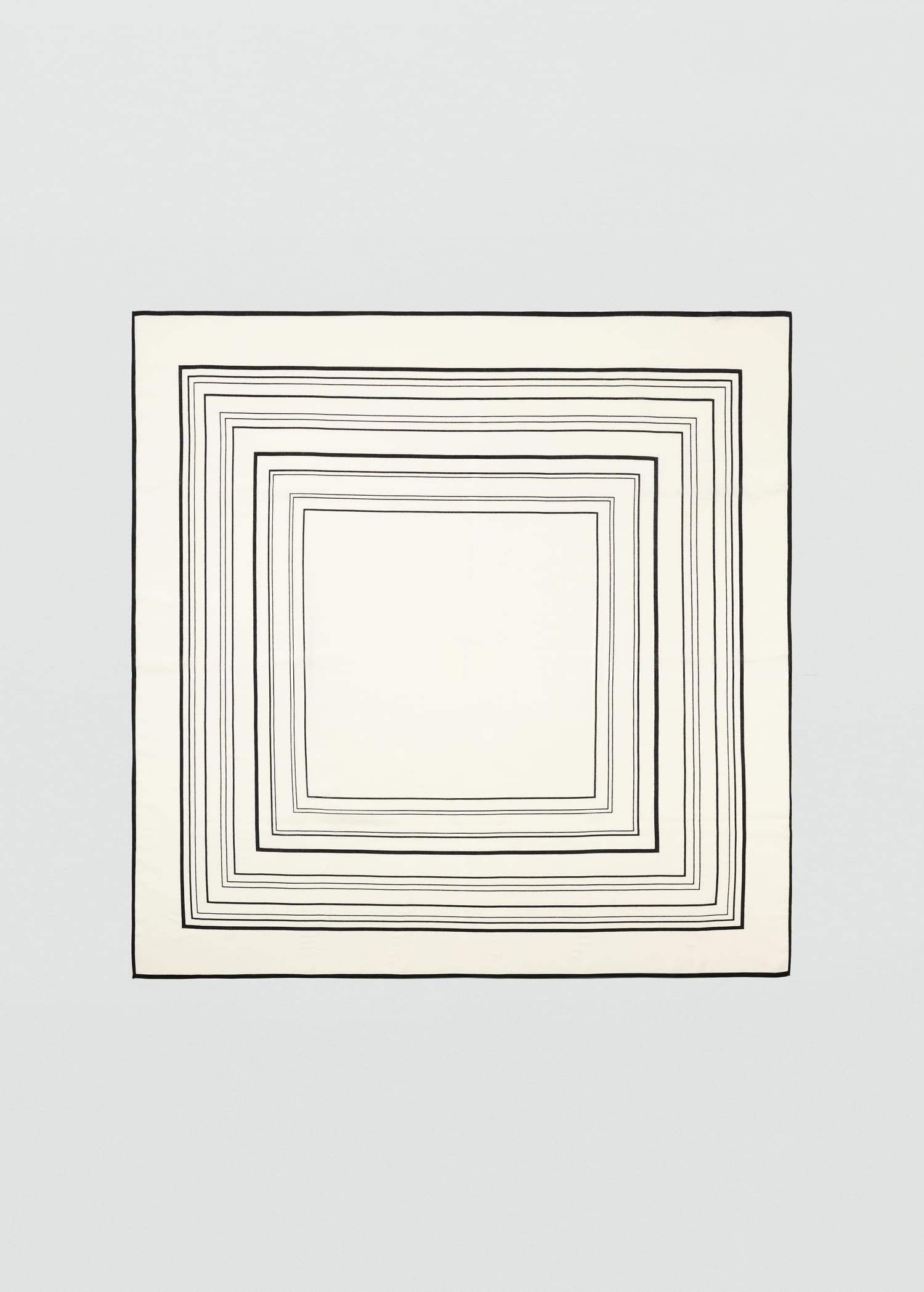 100% Wool Geometric-Print Foulard - Women | Mango Usa