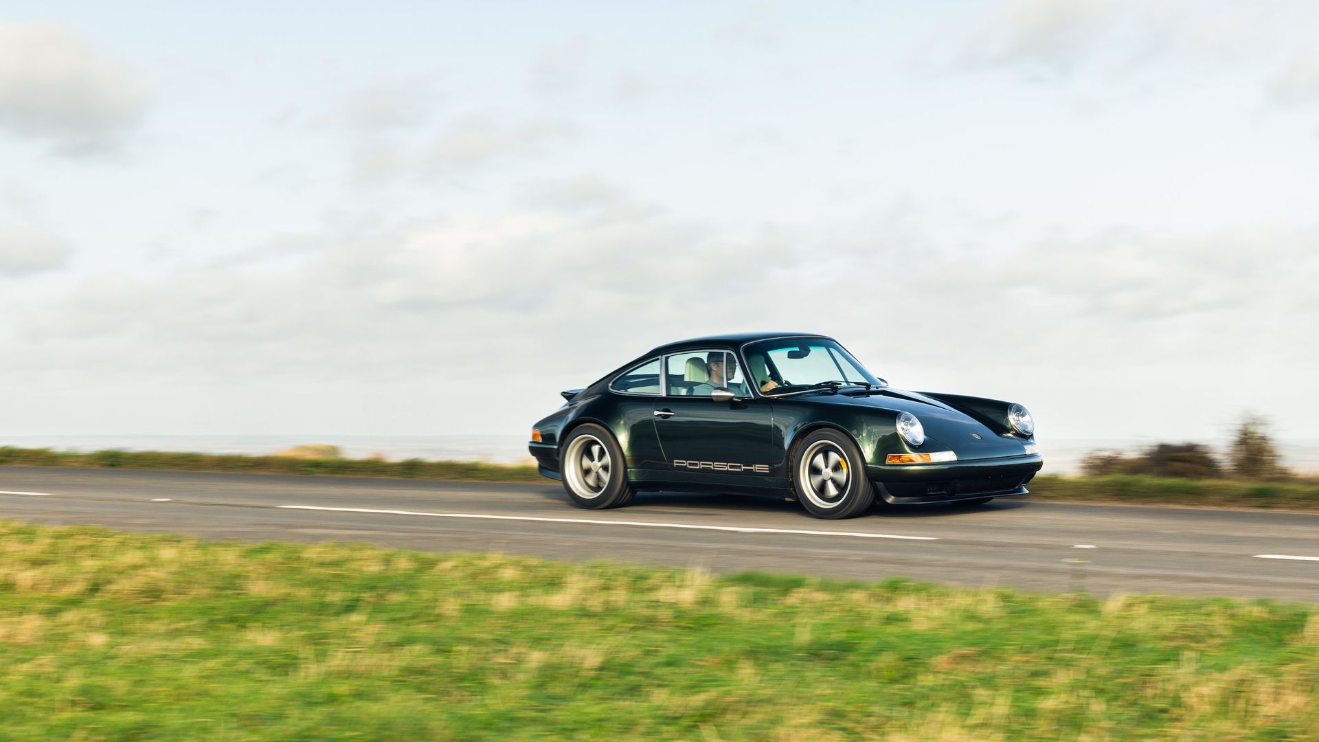 Porsche on road