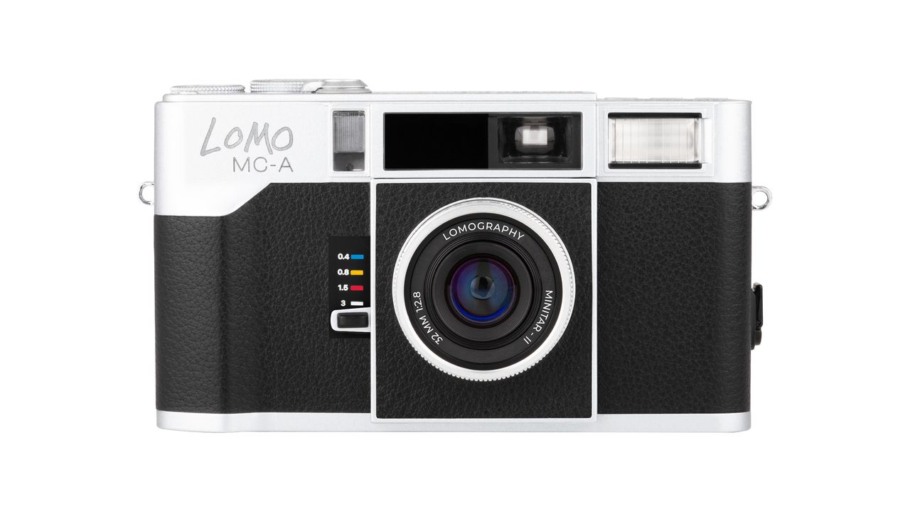 The Lomography Lomo MC-A on a white background