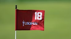 A general photo of a US Open pin flag