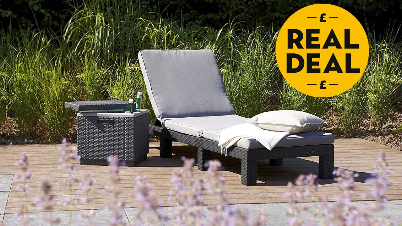 Rattan furniture sale: Allibert by Keter Daytona Sunlounger