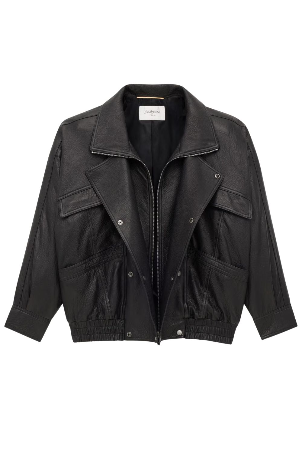 Saint Laurent Bomber Jacket in Bubbled Lambskin