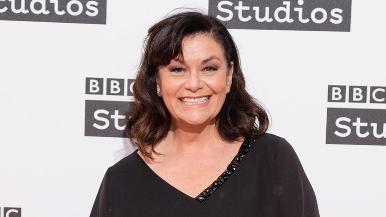 Dawn French on the red carpet