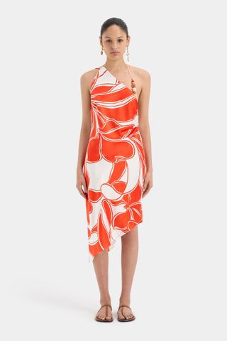 Ramona Asymmetric Bias Dress