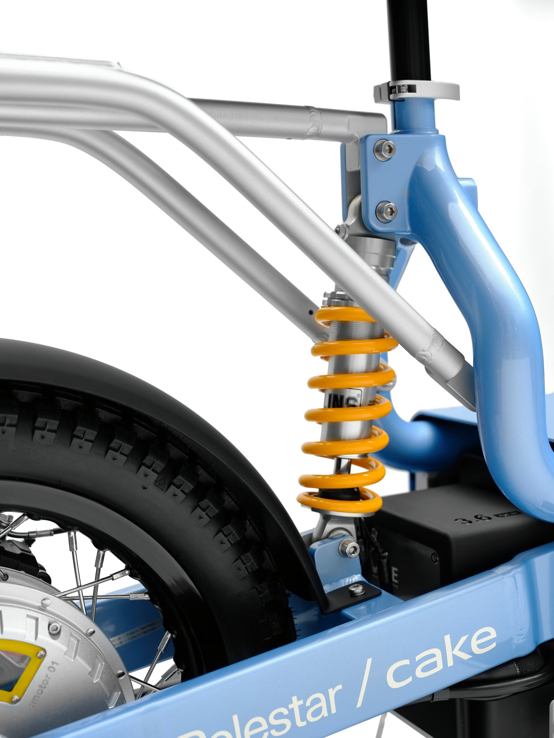 detail of Makka Polestar edition 2 e-moped by Cake