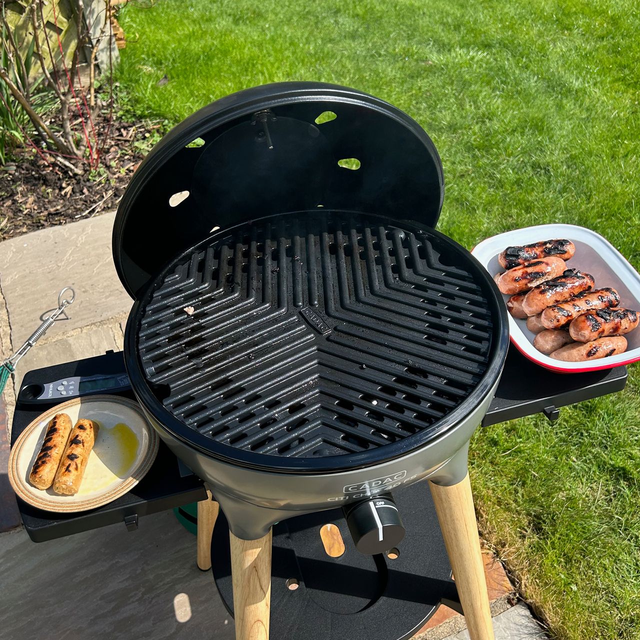 Cadac Citi BBQ during testing at home