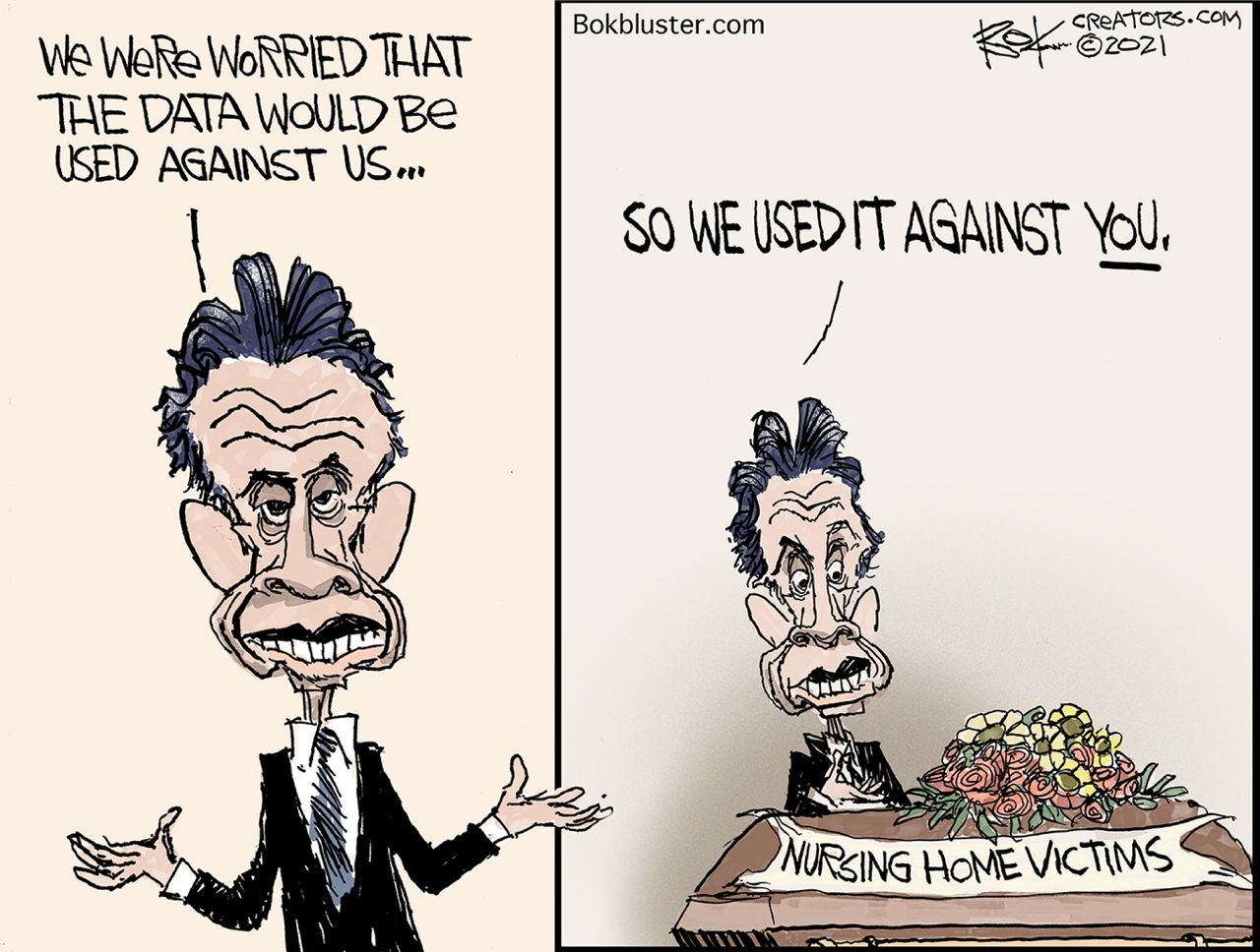 Political Cartoon U.S. cuomo covid nursing home deaths