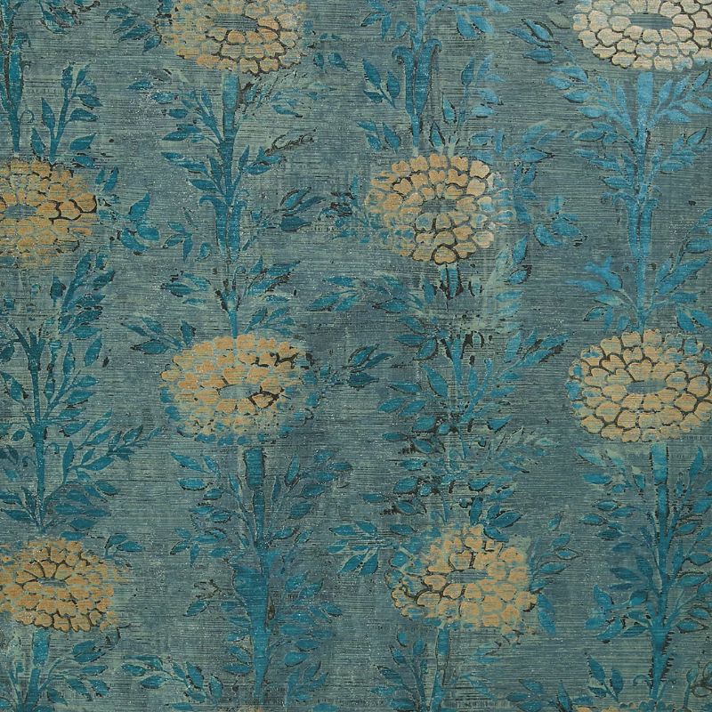 blue patterned wallpaper