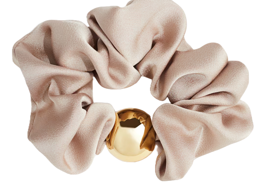 H&amp;amp;M Bead-detail satin scrunchie