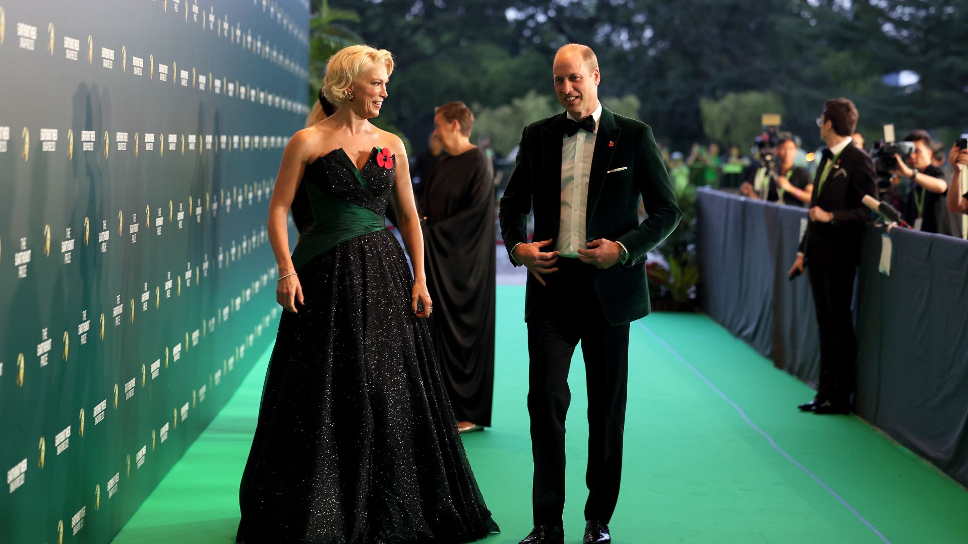 Hannah Waddingham and Prince William
