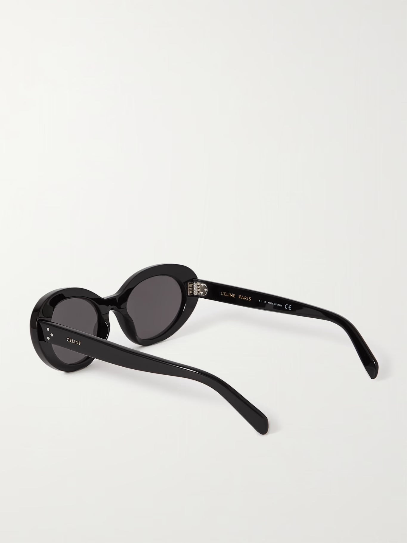 Oval-Frame Acetate Sunglasses