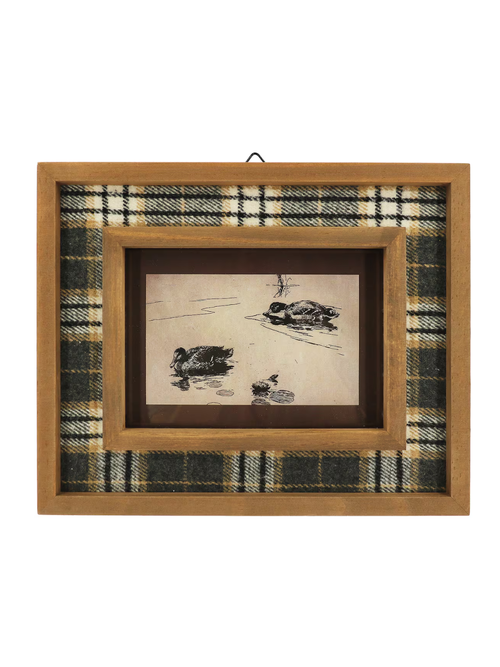 75" Plaid Duck Tabletop D&eacute;cor 