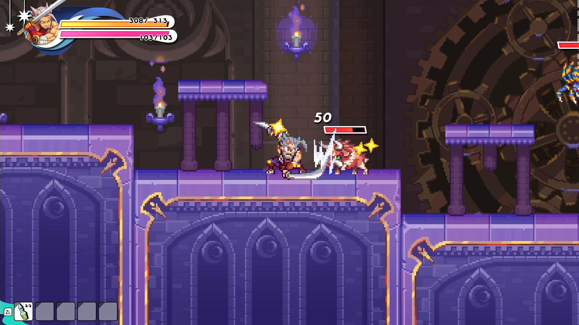 A screenshot of the upcoming Switch game, Kingdom's Return: Time-Eating Fruit and the Ancient Monster