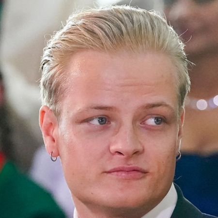 Marius Borg Hoiby wearing a tuxedo 