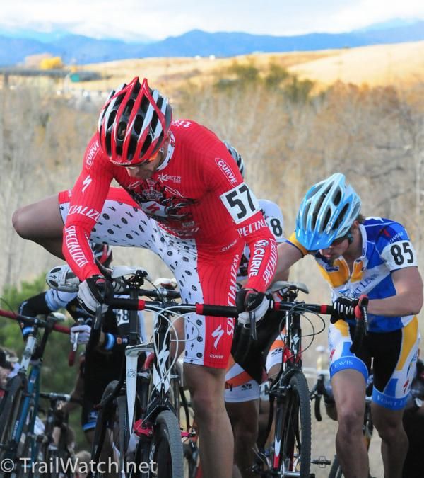 Bret Pirie (Colobikelaw.com) mounting after the run-up.