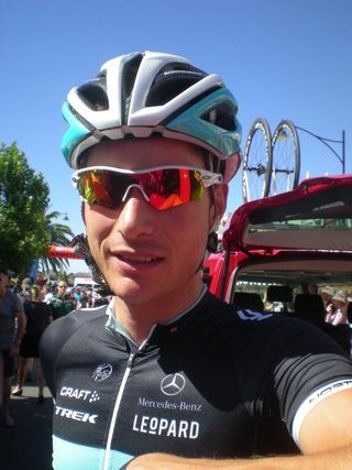 William Clarke (Leopard Trek) before stage 1 of the Santos Tour Down Under.