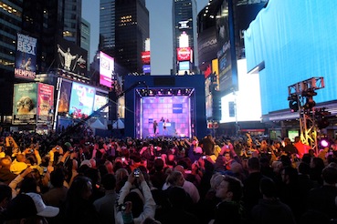 WorldStage Supports Nicki Minaj Times Square Event