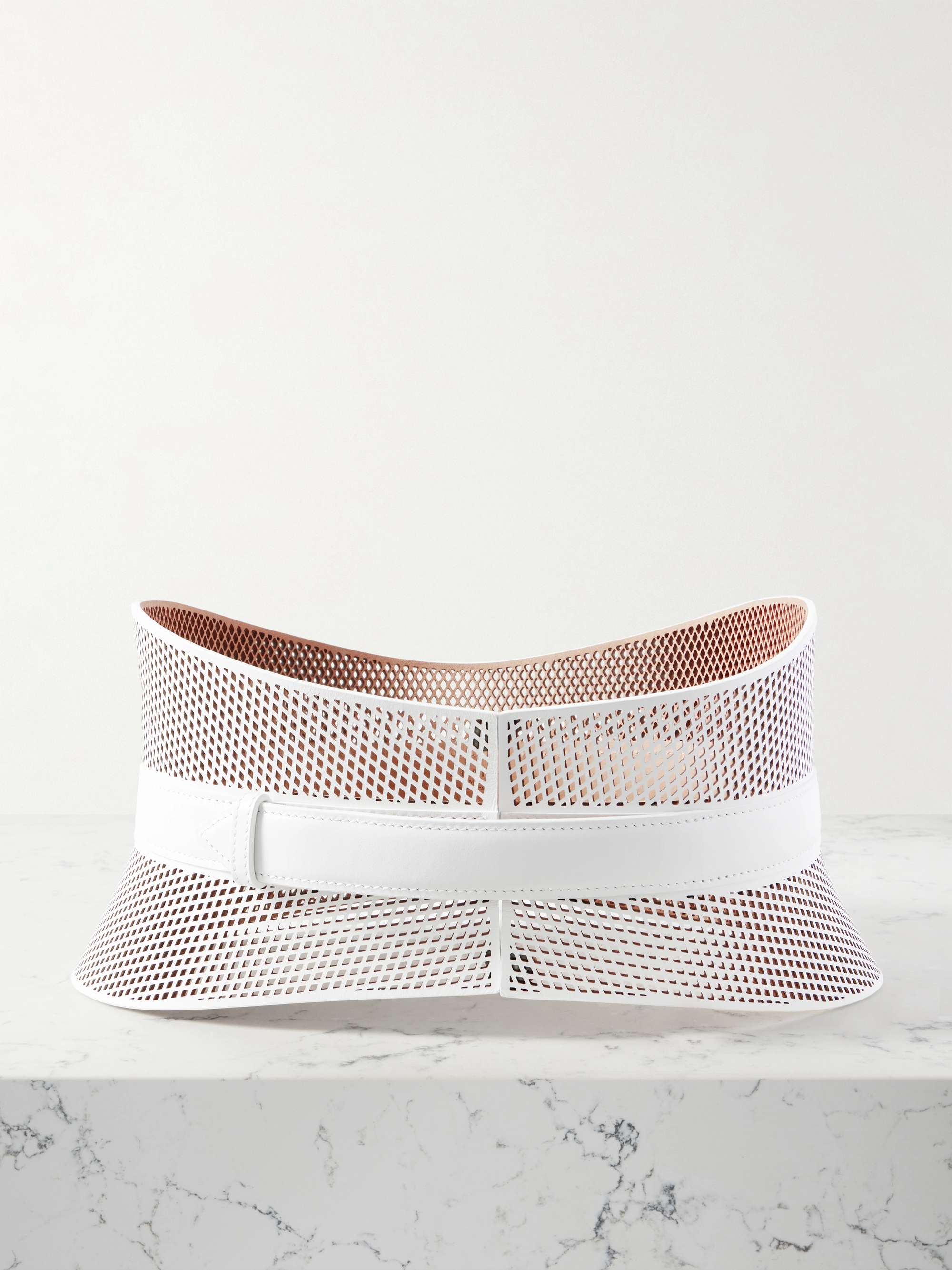 Neo Bustier Laser-Cut Leather Belt