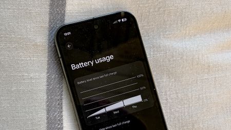 Battery settings screen on Pixel 10 Pro