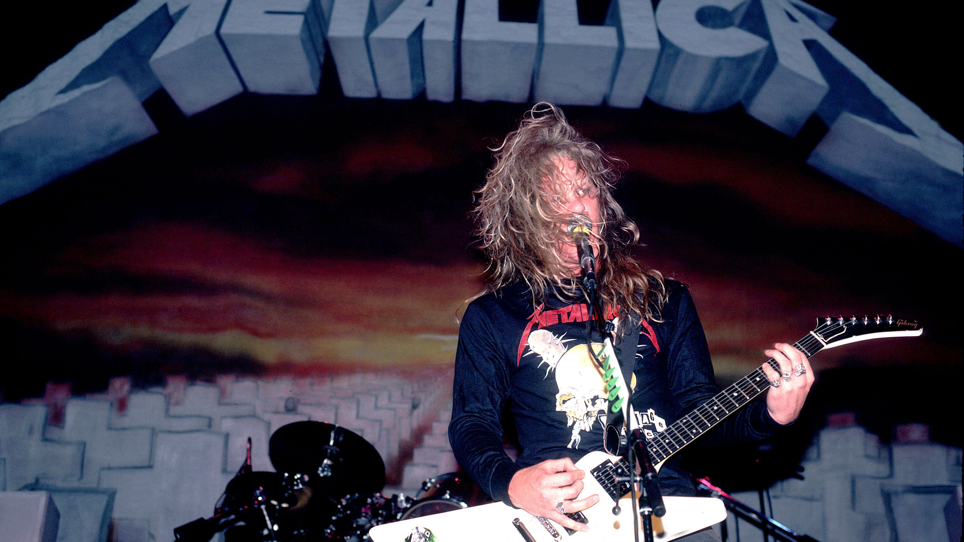 James Hetfield of Metallica on 4/5/86 in Chicago, Il