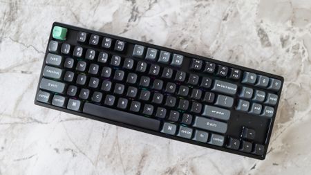 The Keychron K8 Ultra 8K on a table.