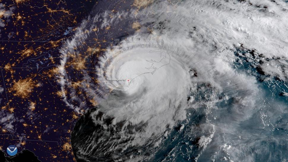 Watch Hurricane Florence Make Landfall In This Incredible Space Station ...