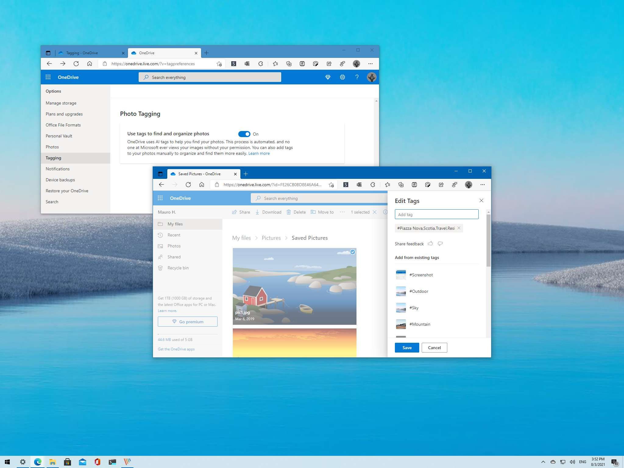 How to disable auto-tagging for pictures in Microsoft OneDrive ...