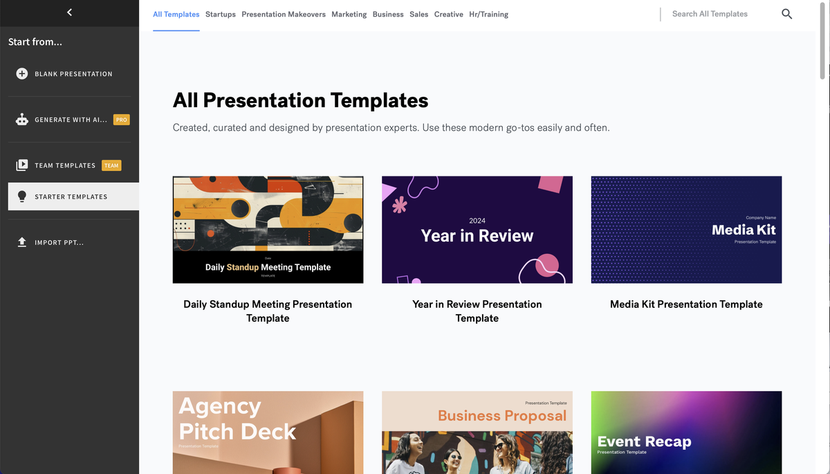 What is Beautiful.ai Create modern presentations in as little time as
