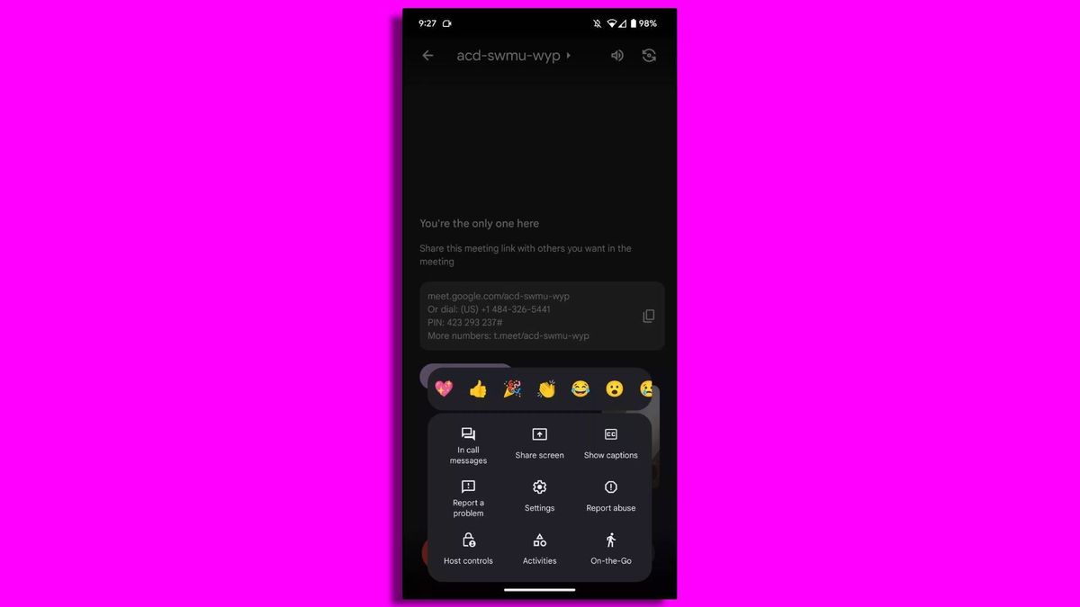 on the go feature screenshot