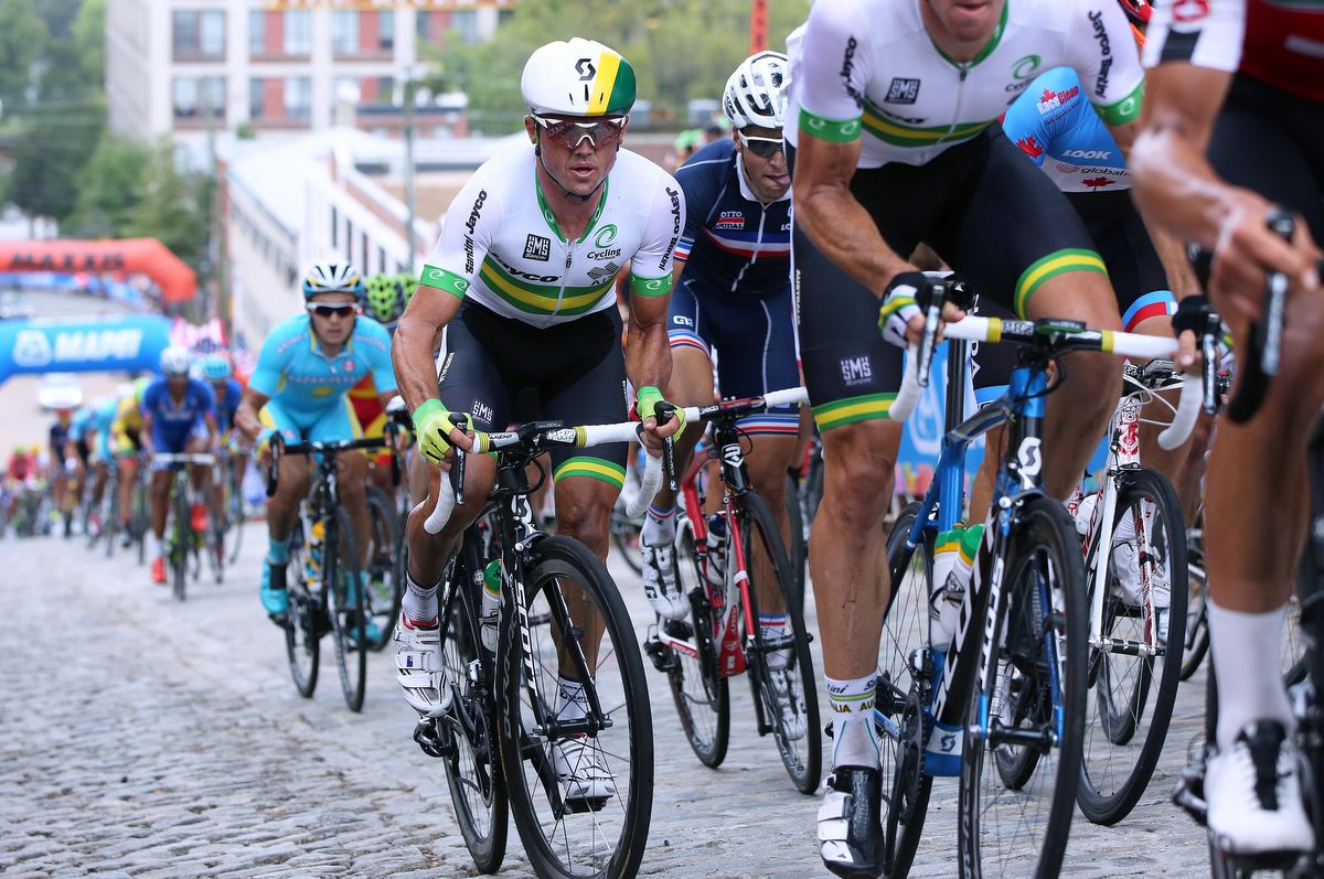Simon Gerrans (Australia) climbing during the race