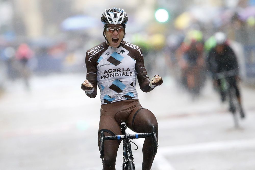 Bakelants celebrates his victory