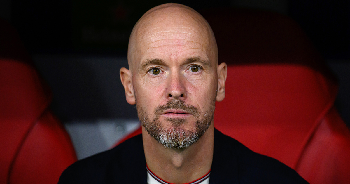 Manchester United manager Erik ten Hag during the UEFA Champions League match between FC Bayern München and Manchester United at Allianz Arena on September 20, 2023 in Munich, Germany.